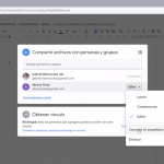 Cómo transferir propiedad de documento en Google Drive
